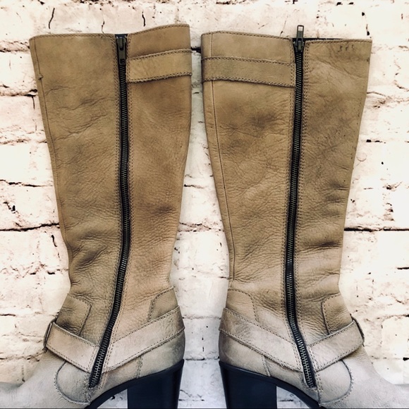 🚫🆂🅾🅻🅳🚫Born Leather Sz8.5 Calf-High Zippered - Picture 3 of 8